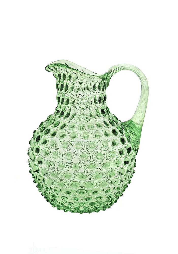 Jug Clover Green Hobnail Large Jug 2L