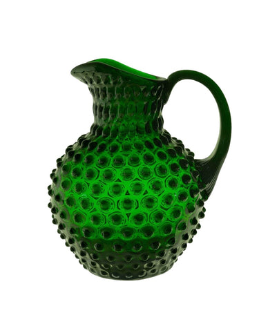 Dark Green Hobnail Large Jug 2L