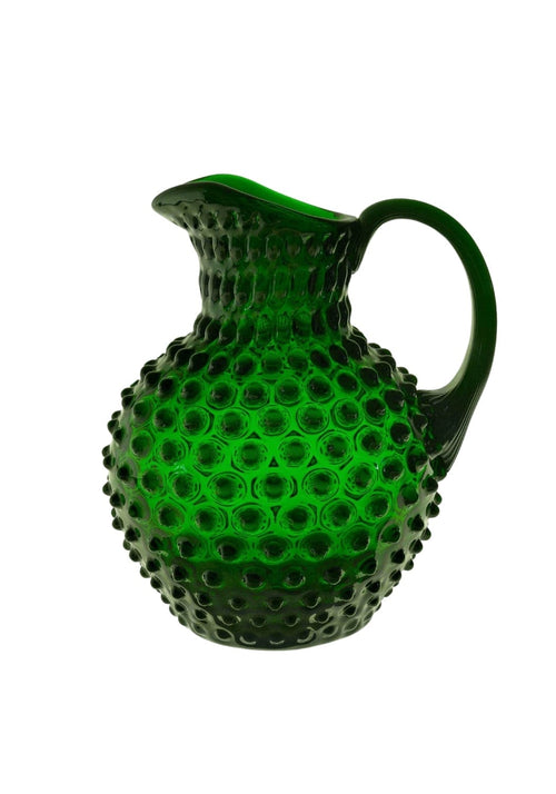 Dark Green Hobnail Large Jug 2L