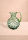 Olive Green Hobnail Jug 2L Statement Glassware