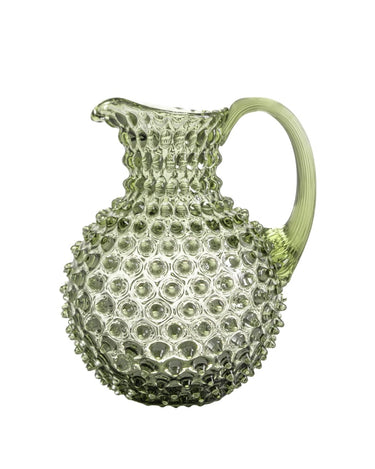 Olive Green Hobnail Large Jug 2L