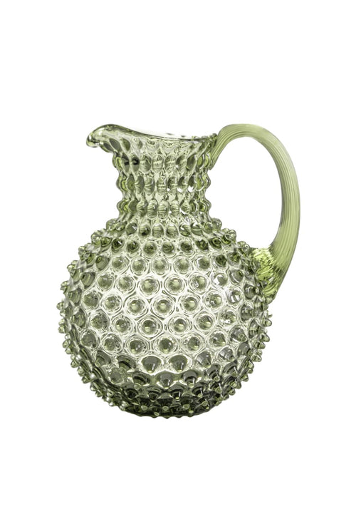 Olive Green Hobnail Large Jug 2L