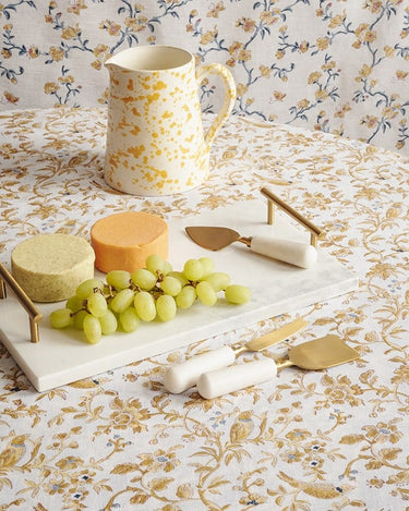 Marble Cheese Set with Handle