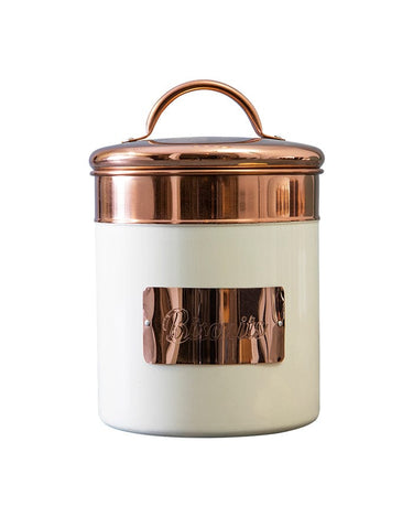 Georgina Two toned Cannisters in Gold and Cream