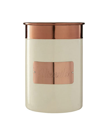 Georgina Two-toned Kitchen Cannisters in Gold and Cream