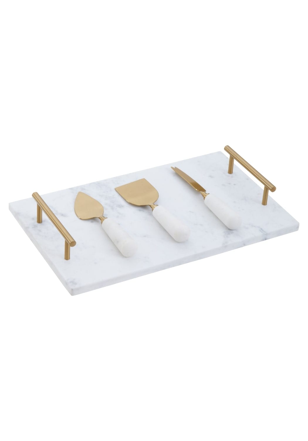 Marble Cheese Board with knives set