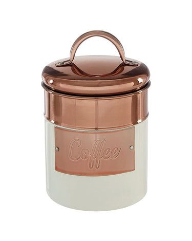 Georgina Two-toned Kitchen Cannisters in Gold and Cream