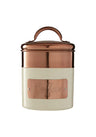 Georgina Two-toned Coffee Canister in Gold and Cream