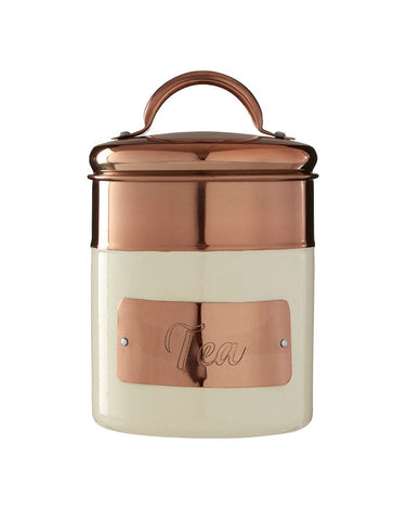 Georgina Two-Toned Kitchen Cannisters in Gold and Cream