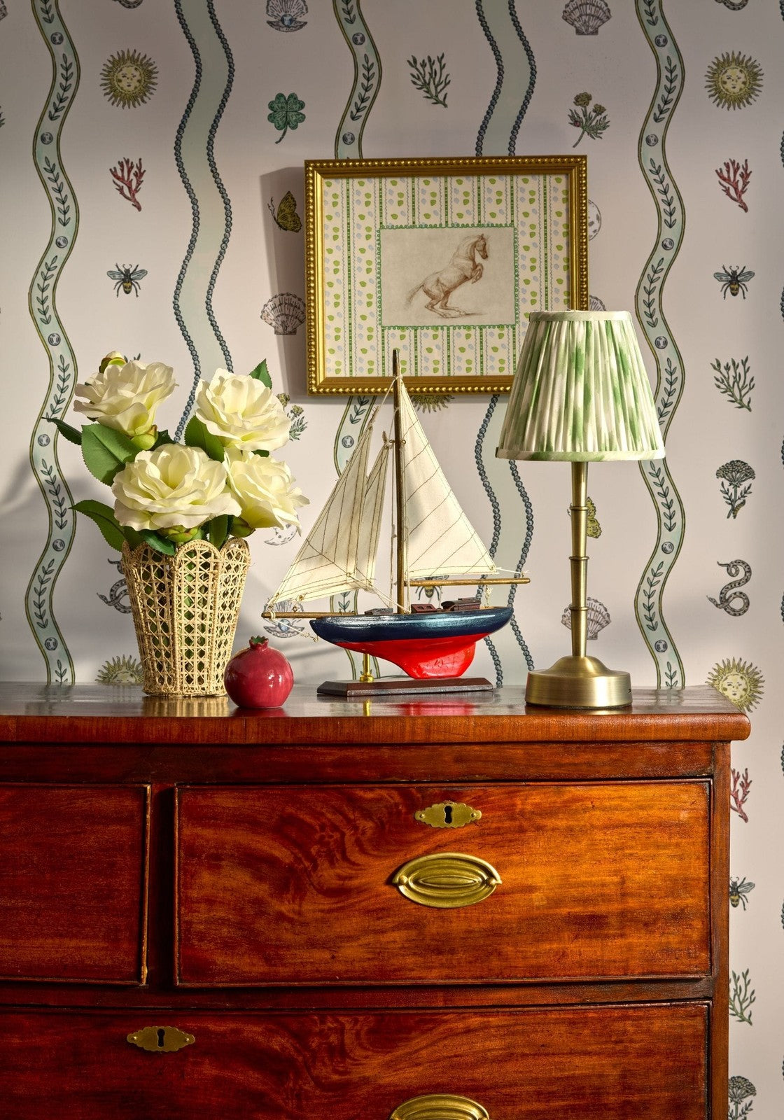 Small Brass Wyman Rechargeable Table Lamp