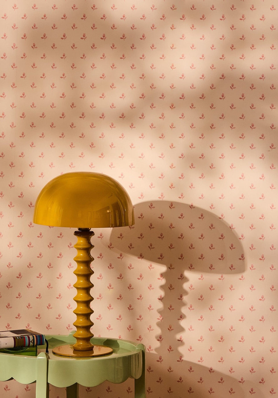 Penny Ribbed Lamp - Mustard