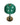 Table Lamp Green 25x25x45cm