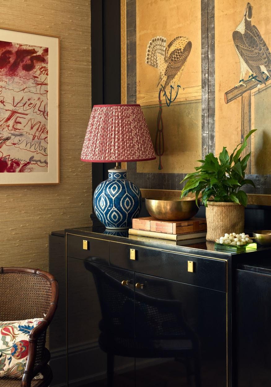 Penelope Cotton Lampshade, Red