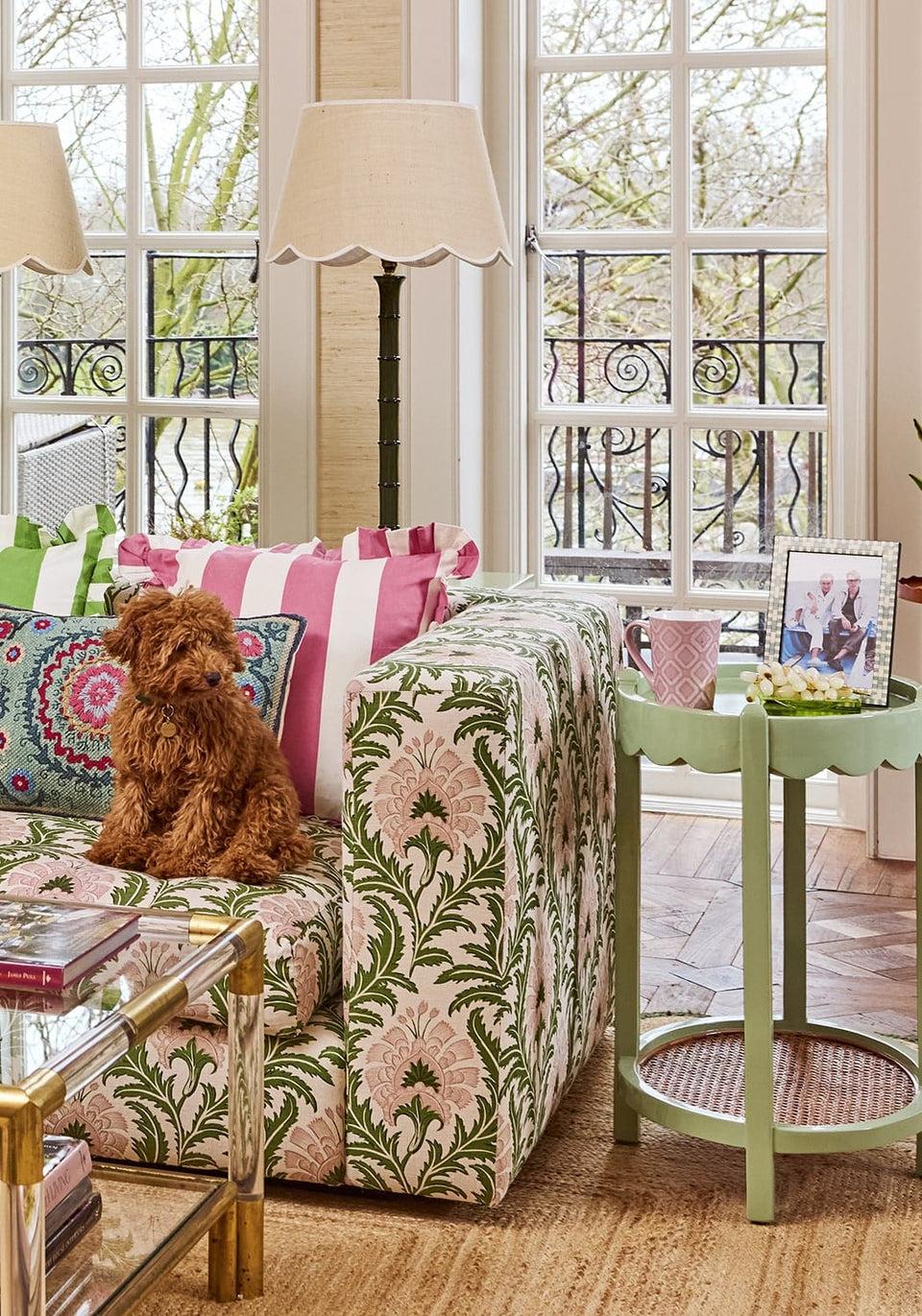 Light Blue Mosaic Marquetry Photo Frame 7x5" - Casa by Josephine Jenno