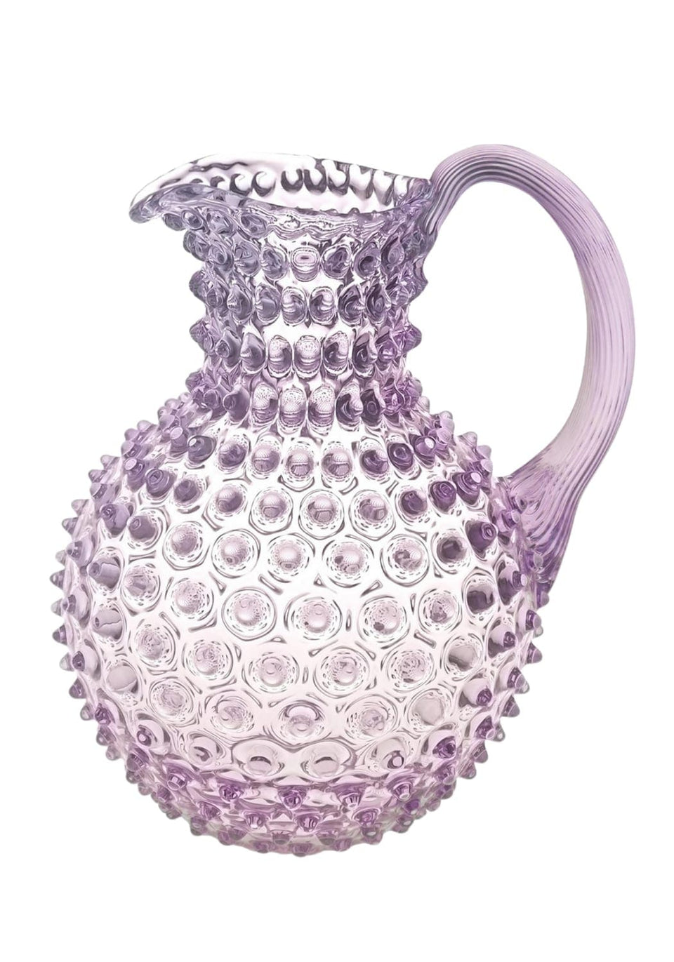 Lilac Dew Drop Jug with 4 Tumblers