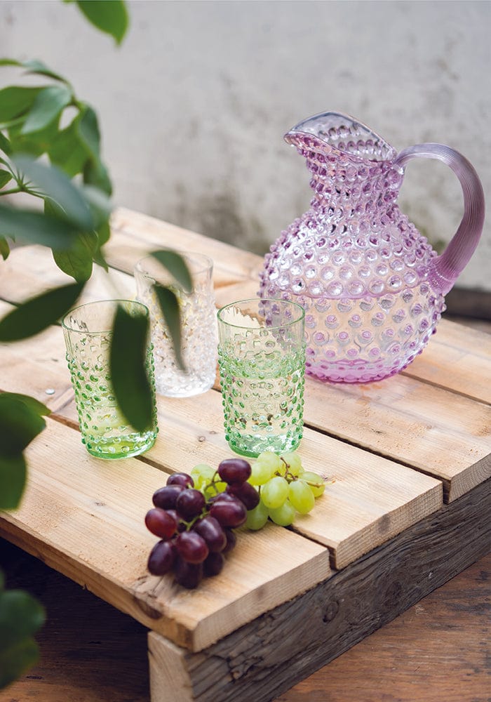 Lilac Hobnail Large Jug 2L