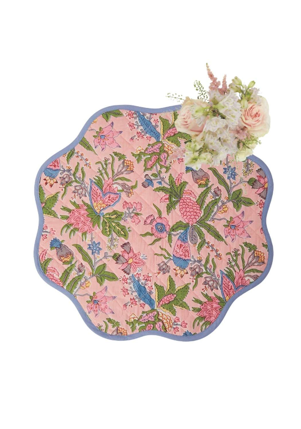 Lilly Rose Scalloped Placemats - Set of 4 - Casa by Josephine Jenno