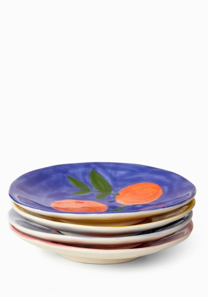 4 Peaches and Keen Plates After Matisse