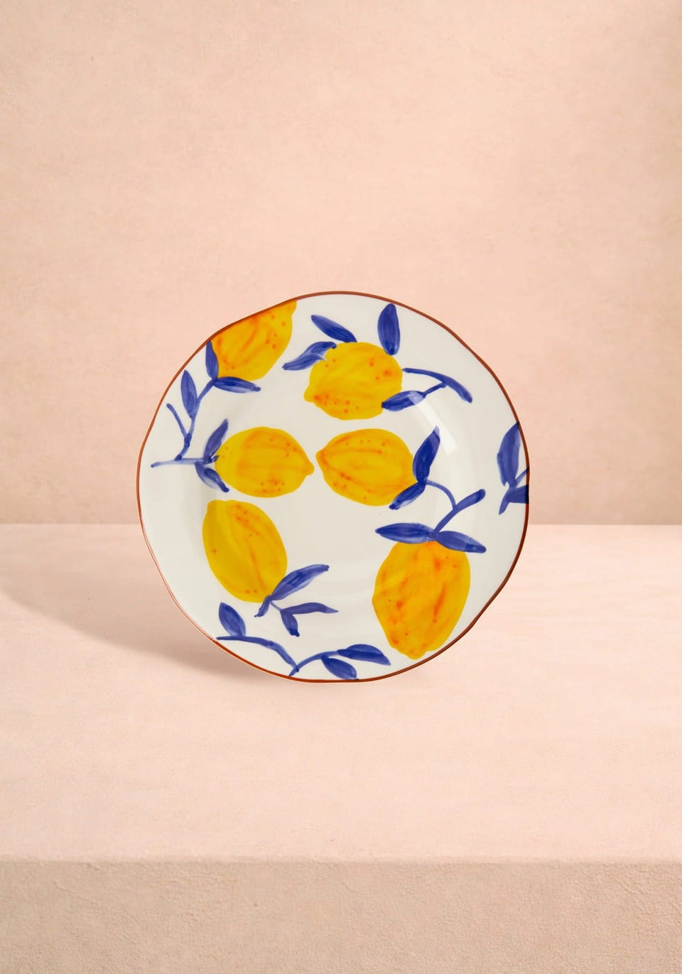 Lunch Plates Buds in May — Hand-Painted Lunch Plates Inspired by Matisse Set of 4