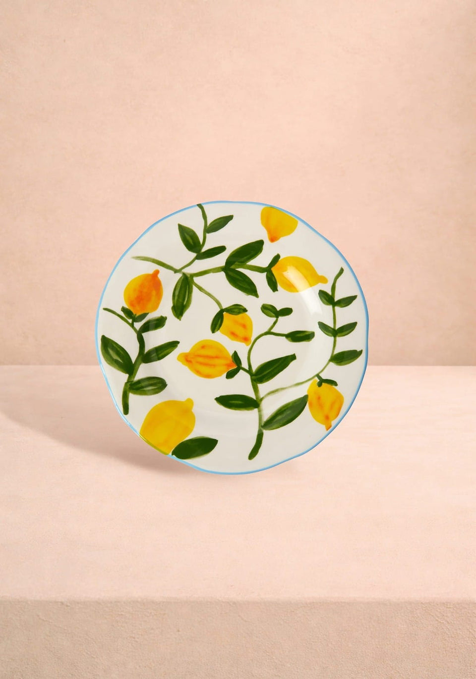 Lunch Plates Buds in May — Hand-Painted Lunch Plates Inspired by Matisse Set of 4