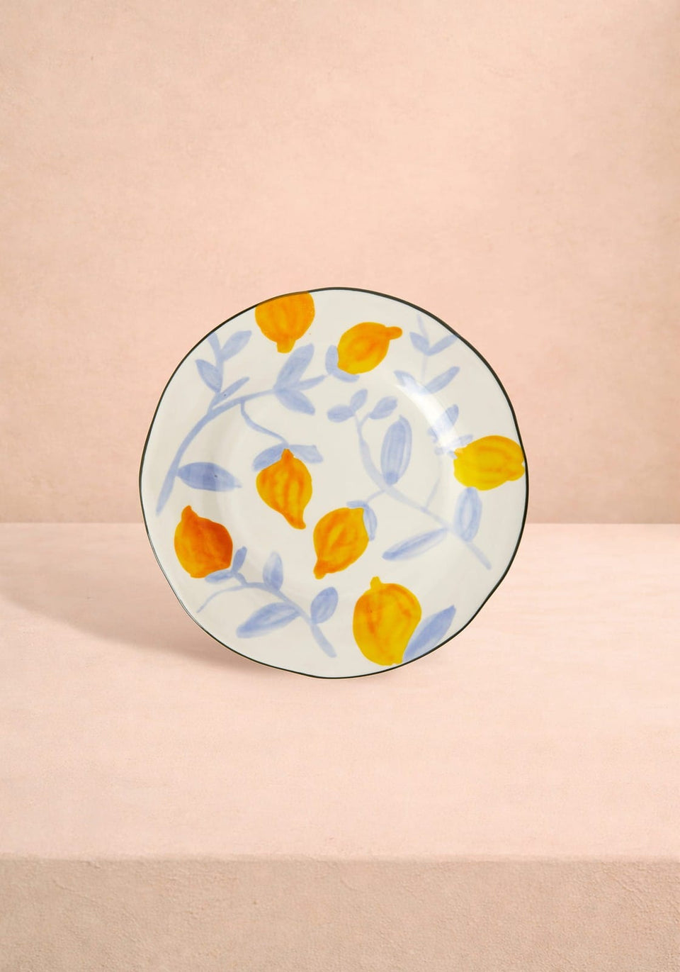 Lunch Plates Buds in May — Hand-Painted Lunch Plates Inspired by Matisse Set of 4