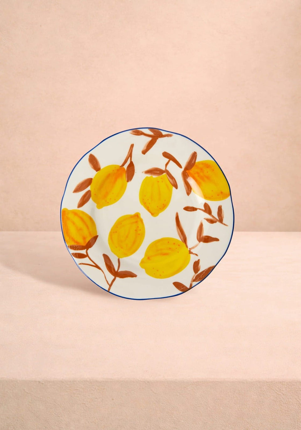 Lunch Plates Buds in May — Hand-Painted Lunch Plates Inspired by Matisse Set of 4