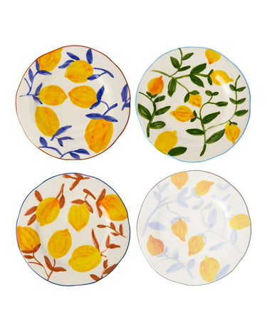 Buds in May Lunch Plates After Matisse - Set of 4