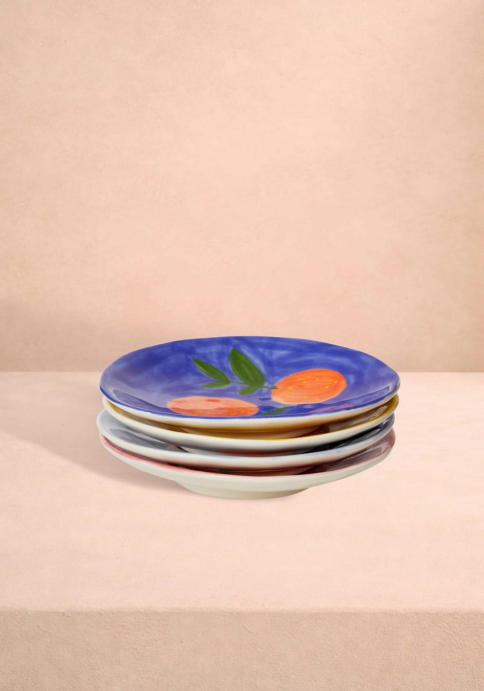 Lunch Plates Peaches and Keen Plates After Matisse  - Set of 4
