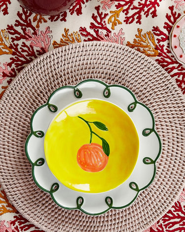 Lunch Plates Peaches and Keen Plates After Matisse  - Set of 4