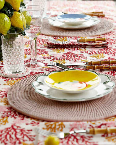 Lunch Plates Peaches and Keen Plates After Matisse  - Set of 4