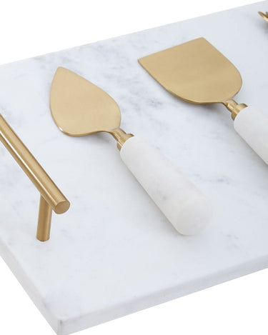 Marble Cheese Set with Handle