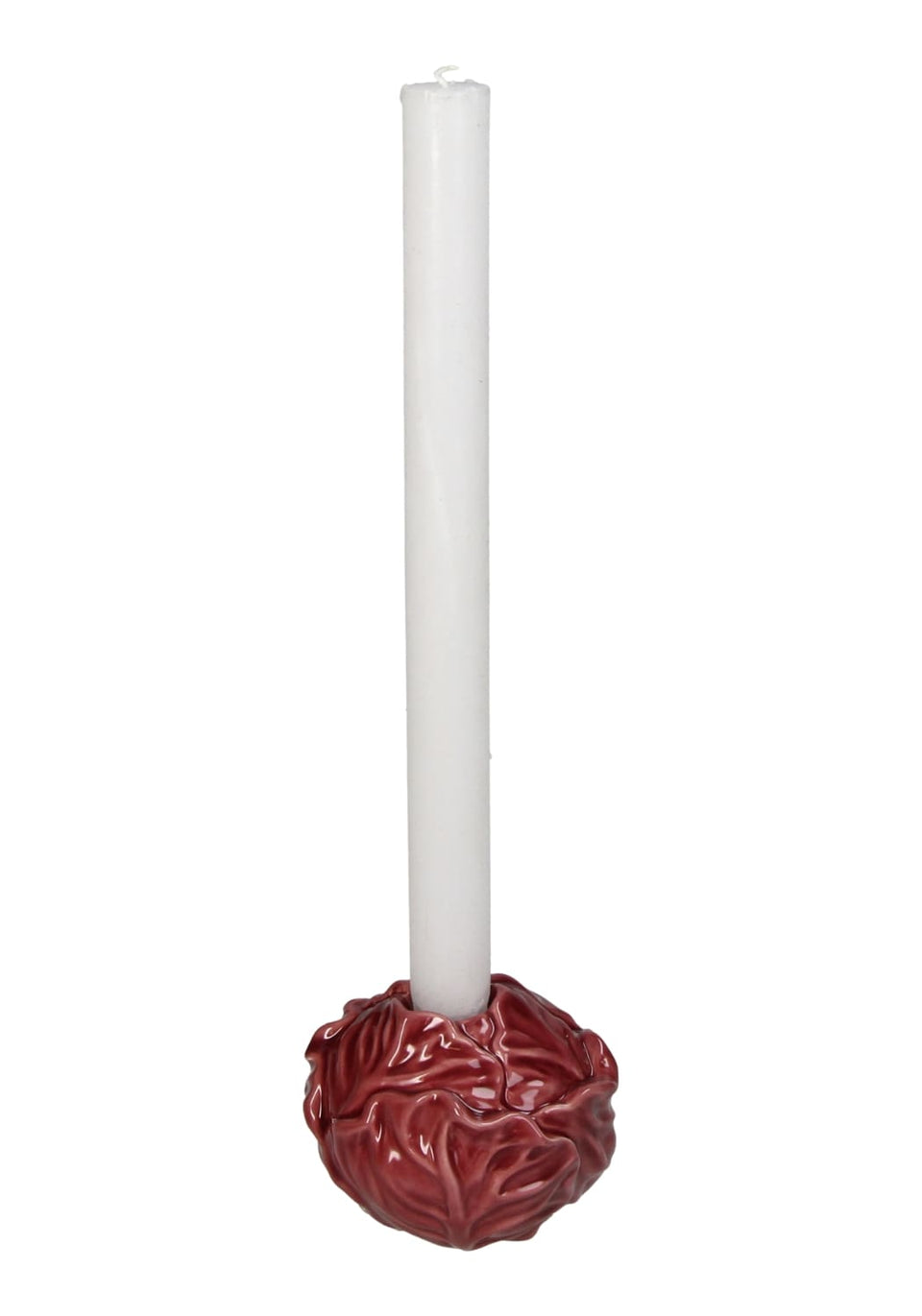 Maroon Cabbage Candle Holder - Casa by Josephine Jenno