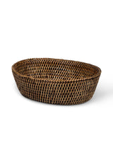 Mayfair Rattan Trinket Tray Hold All Basket in Brown Colour - Casa by Josephine Jenno