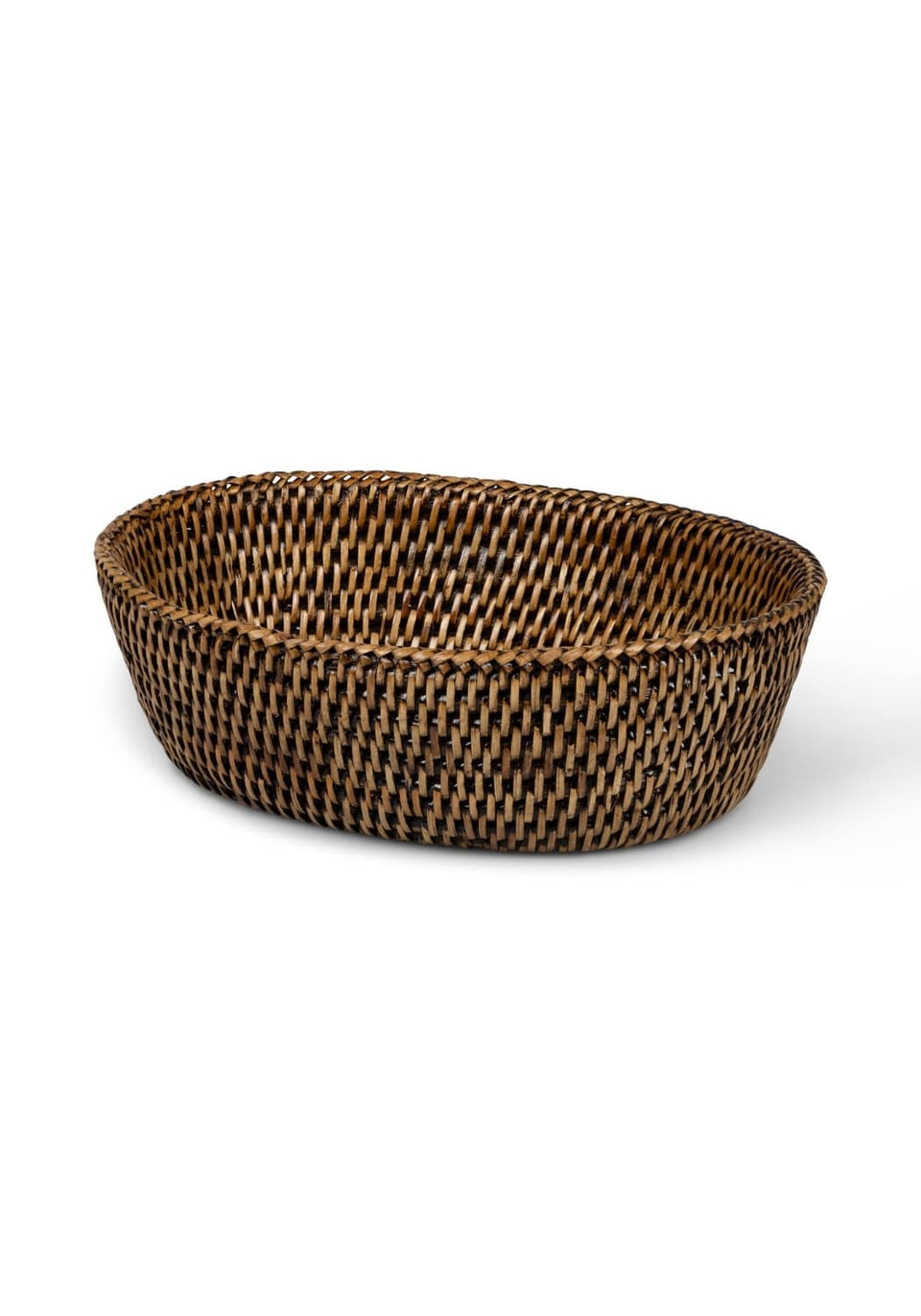 Mayfair Rattan Trinket Tray Hold All Basket in Brown Colour - Casa by Josephine Jenno