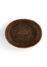 Mayfair Rattan Trinket Tray Hold All Basket in Brown Colour - Casa by Josephine Jenno