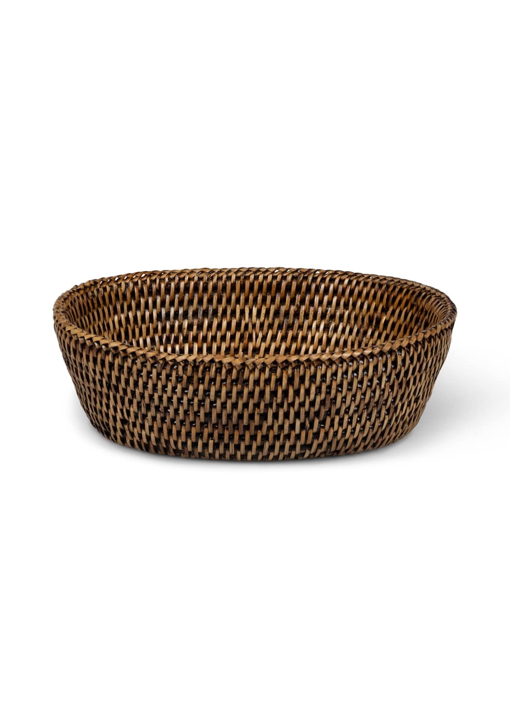 Mayfair Rattan Trinket Tray Hold All Basket in Brown Colour - Casa by Josephine Jenno