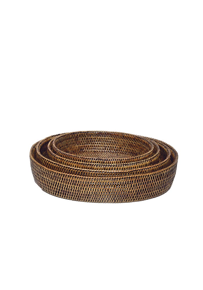 Medium Oval Rattan Bowl - Casa by Josephine Jenno