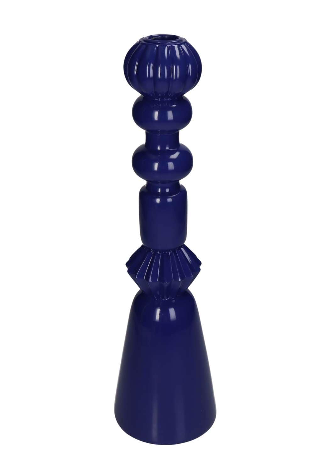 Memphis Blue Tower Geometric Candle Holder - Casa by Josephine Jenno