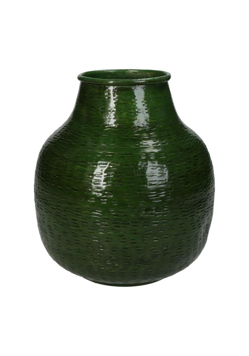 Metal Green Vase for Durability Lovers - Casa by Josephine Jenno