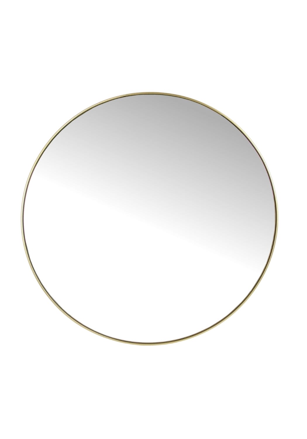 Round Gold Living Room Mirror