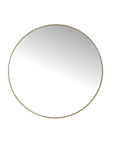 Round Gold Living Room Mirror