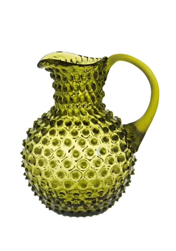 Moss Green Dew Drop Jug 2L - Casa by Josephine Jenno