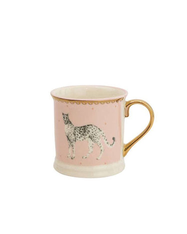 Tankard Pink Mug Cheetah