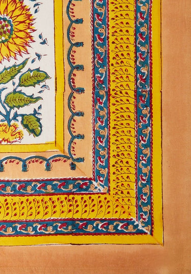 Day for Night Tablecloth Slate/Marigold