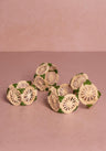Atlántico Iraca Woven Napkin Ring, Green - Set of 4