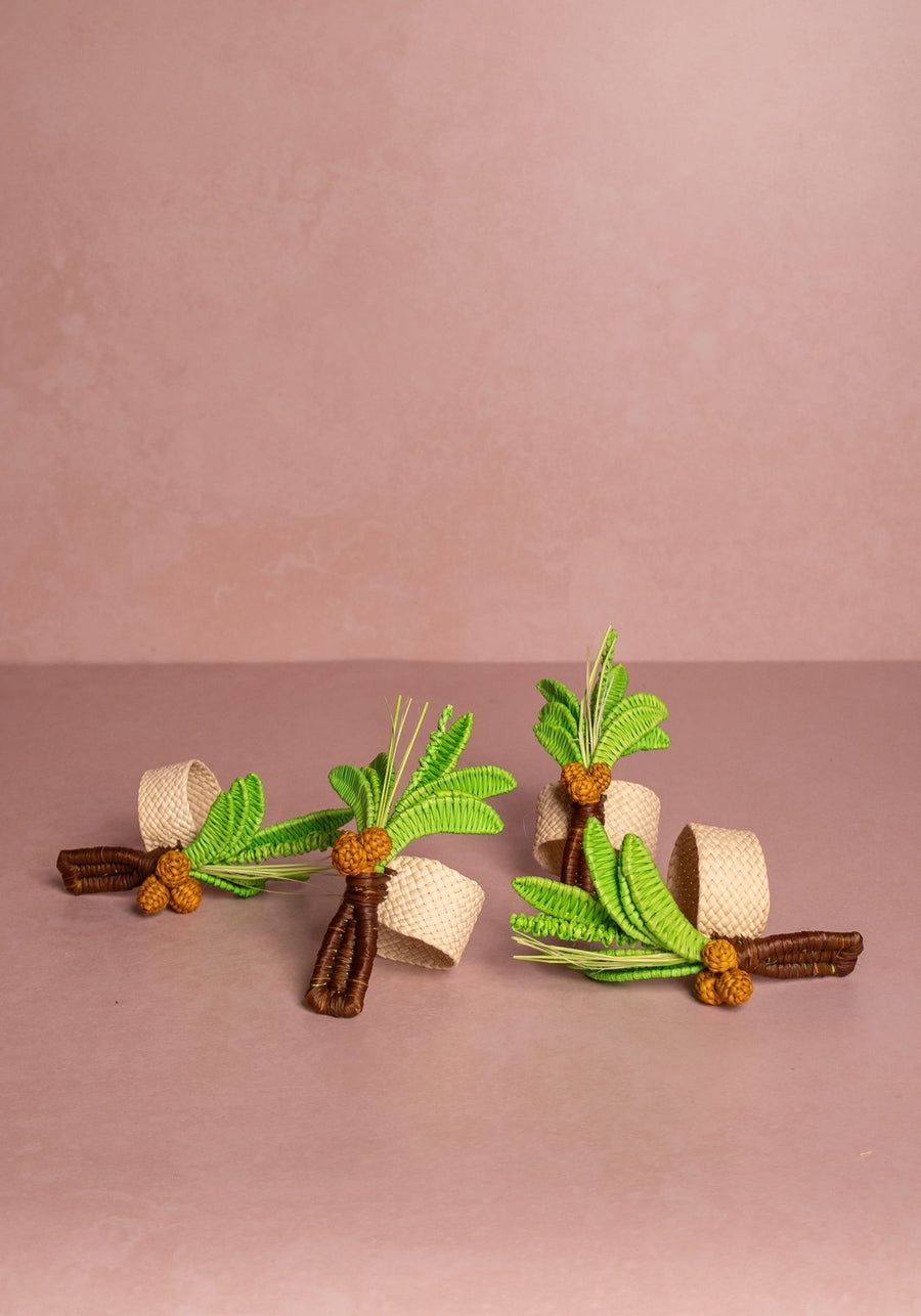 Atlantico Palm Tree Napkin Ring, Green