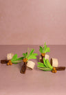 Atlantico Palm Tree Napkin Ring, Green - Set of 4