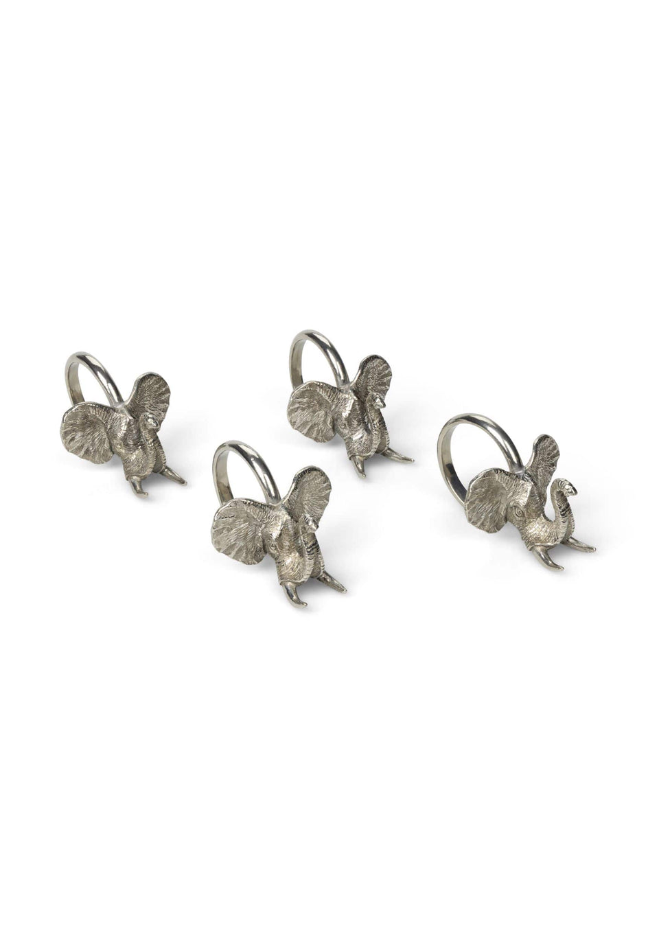 Napkin Ring Elephant Safari Pewter Napkin Ring - Set of 4