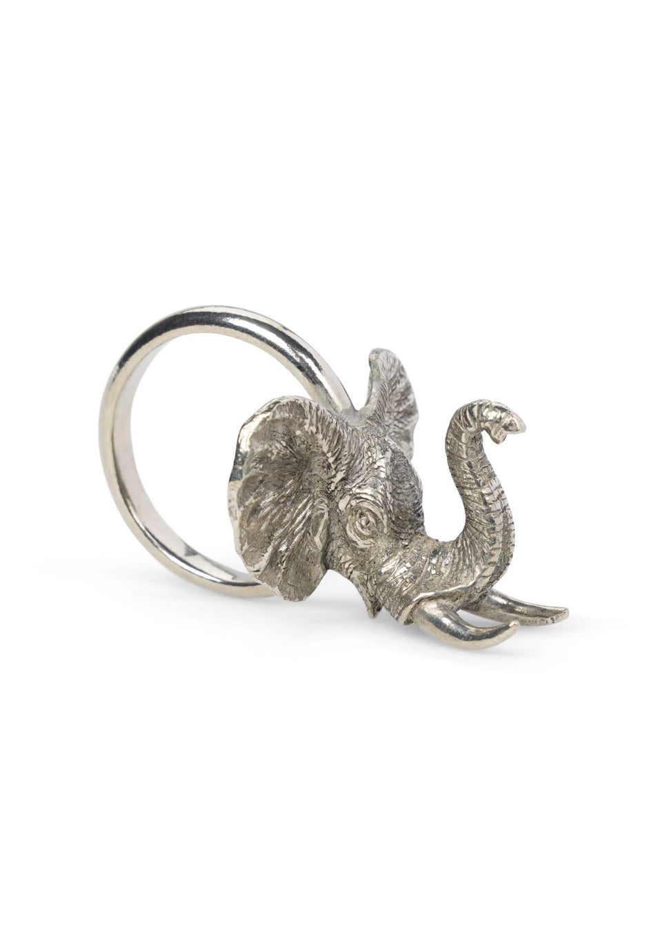 Napkin Ring Elephant Safari Pewter Napkin Ring - Set of 4