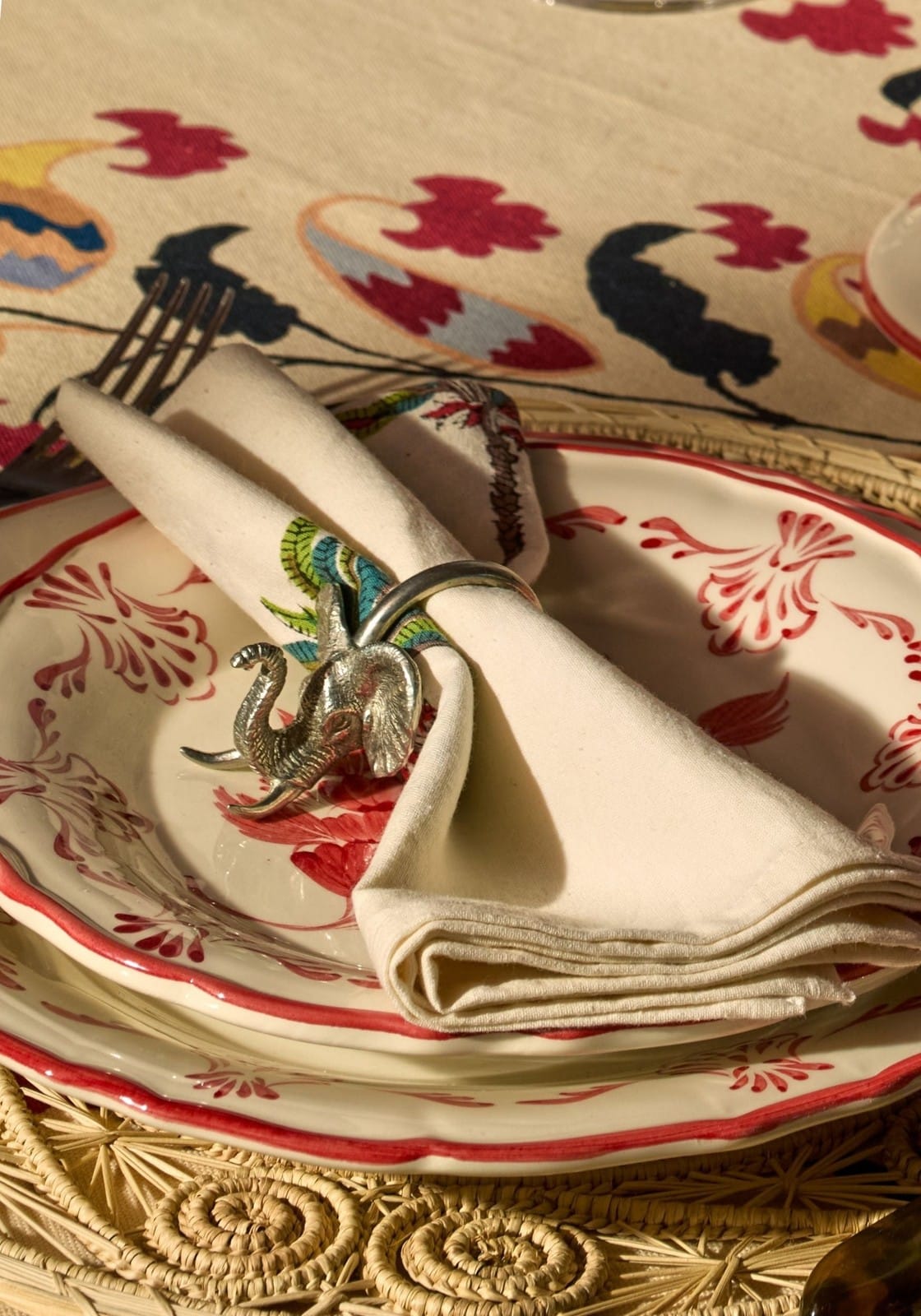 Napkin Ring Elephant Safari Pewter Napkin Ring - Set of 4